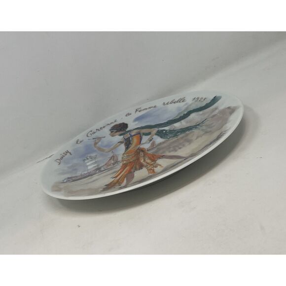 Vintage Collectible Henri D'Arceau Limoges "Les Femmes" Collection Plate "Daisy" - Picture 3 of 3